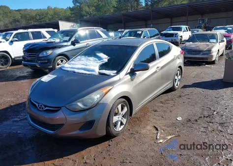 2013 Hyundai Elantra Gls из США, поврежденный, VIN 5NPDH4AE9DH314900